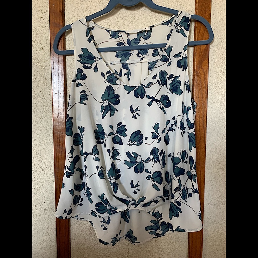 Lush Hi-Low sleeveless sheer top
